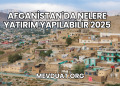 Afganistan'da Nelere Yatırım Yapılabilir 2025