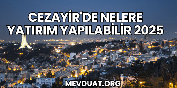 Cezayir'de Nelere Yatırım Yapılabilir 2025