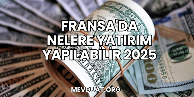 Fransa'da Nelere Yatırım Yapılabilir 2025