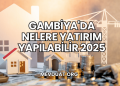Gambiya'da Nelere Yatırım Yapılabilir 2025