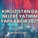 Kırgızistan'da Nelere Yatırım Yapılabilir 2025