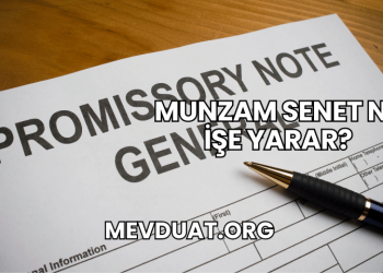 Munzam Senet Ne İşe Yarar?