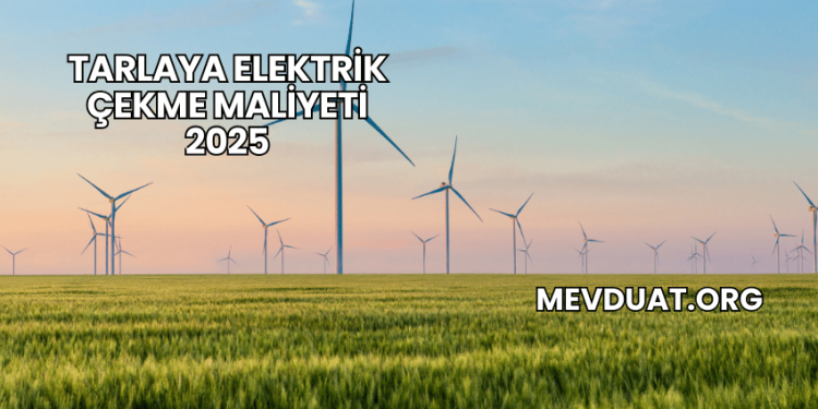Tarlaya Elektrik Çekme Maliyeti 2025