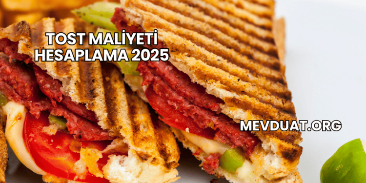 Tost Maliyeti Hesaplama 2025