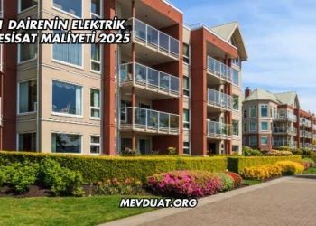 1 Dairenin Elektrik Tesisat Maliyeti 2025