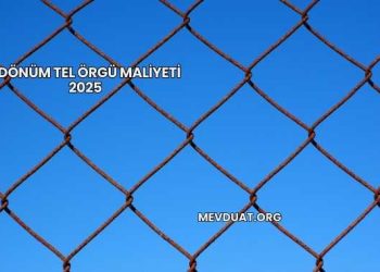 1 Dönüm Tel Örgü Maliyeti 2025