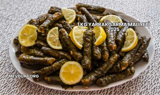 1 Kg Yaprak Sarma Maliyeti 2025