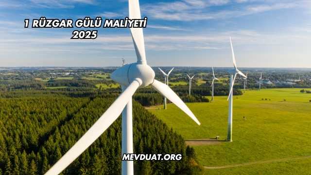 1 Rüzgar Gülü Maliyeti 2025