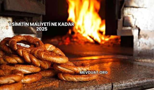 1 Simitin Maliyeti Ne Kadar 2025