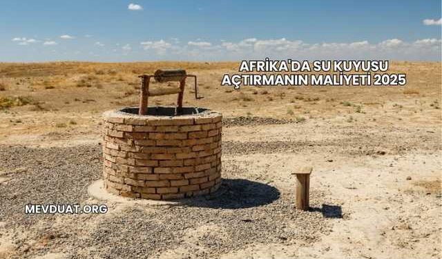 Afrika'da Su Kuyusu Açtırmanın Maliyeti 2025
