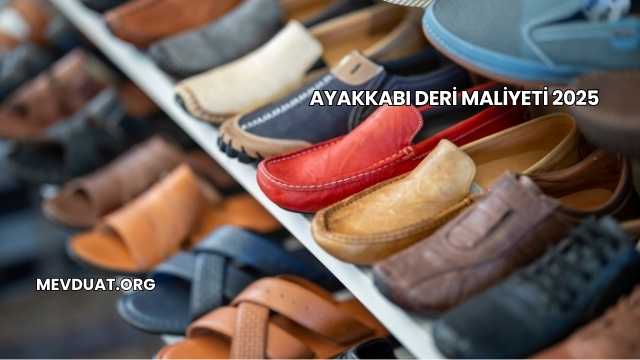 Ayakkabı Deri Maliyeti 2025