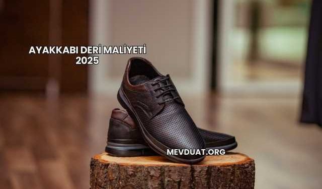 Ayakkabı Deri Maliyeti 2025