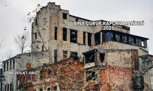 Bina Çürük Raporu Maliyeti 2025
