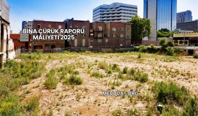 Bina Çürük Raporu Maliyeti 2025
