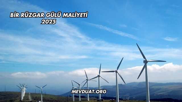 Bir Rüzgar Gülü Maliyeti 2025