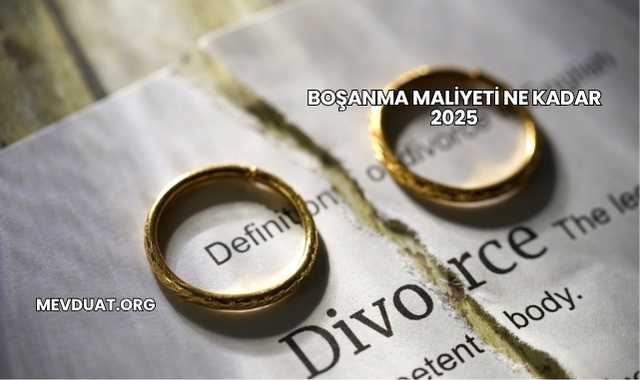Boşanma Maliyeti Ne Kadar 2025