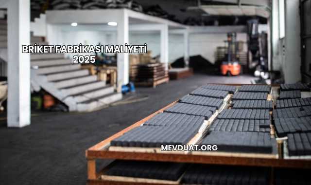 Briket Fabrikası Maliyeti 2025