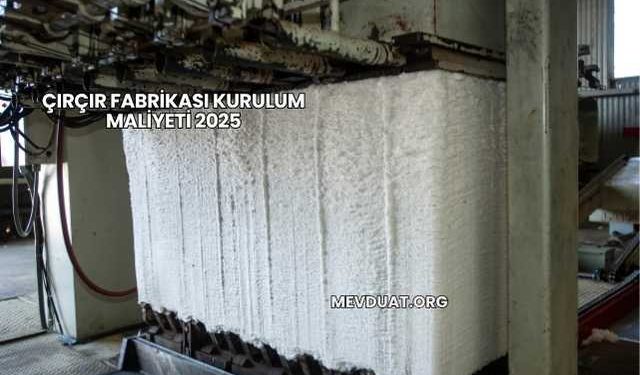 Çırçır Fabrikası Kurulum Maliyeti 2025