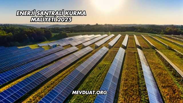 Enerji Santrali Kurma Maliyeti 2025