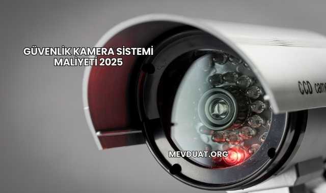 Güvenlik Kamera Sistemi Maliyeti 2025