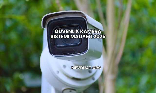 Güvenlik Kamera Sistemi Maliyeti 2025