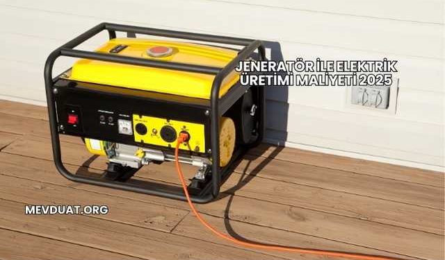 Jeneratör ile Elektrik Üretimi Maliyeti 2025
