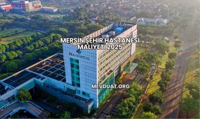 Mersin Şehir Hastanesi Maliyeti 2025