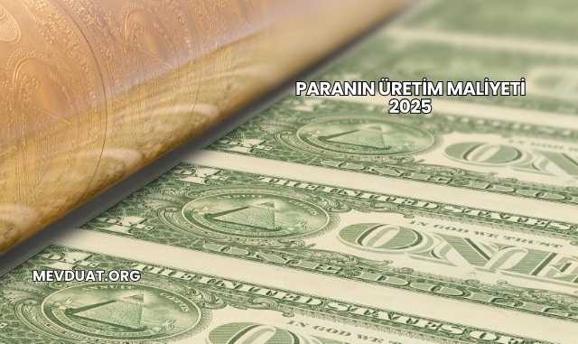 Paranın Üretim Maliyeti 2025