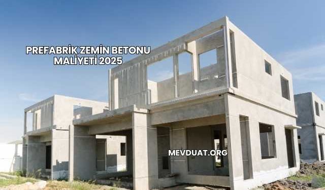 Prefabrik Zemin Betonu Maliyeti 2025