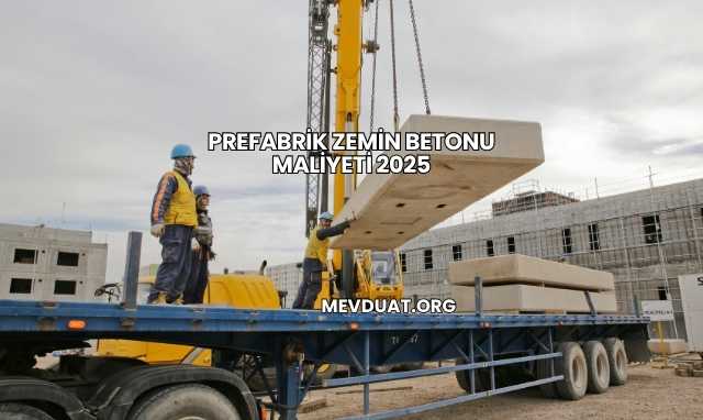 Prefabrik Zemin Betonu Maliyeti 2025