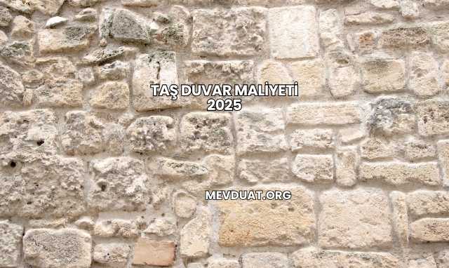 Taş Duvar Maliyeti 2025