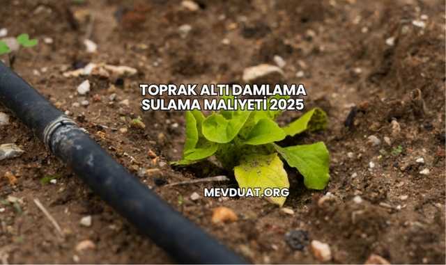 Toprak Altı Damlama Sulama Maliyeti 2025