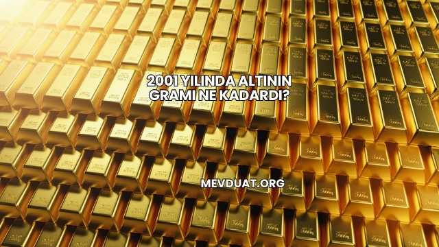 2001 Yılında Altının Gramı Ne Kadardı?