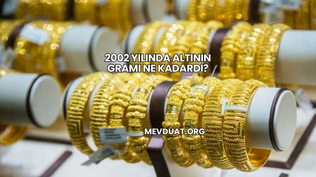 2002 Yılında Altının Gramı Ne Kadardı?