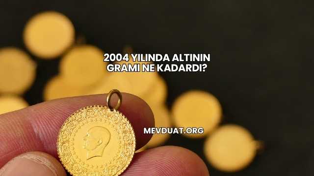 2004 Yılında Altının Gramı Ne Kadardı?
