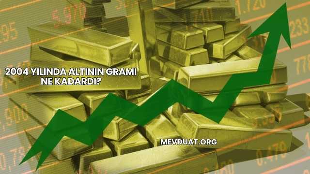 2004 Yılında Altının Gramı Ne Kadardı?