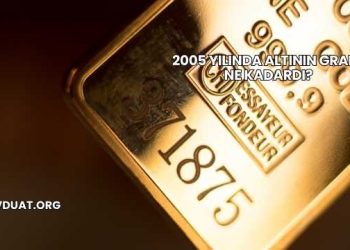 2005 Yılında Altının Gramı Ne Kadardı?