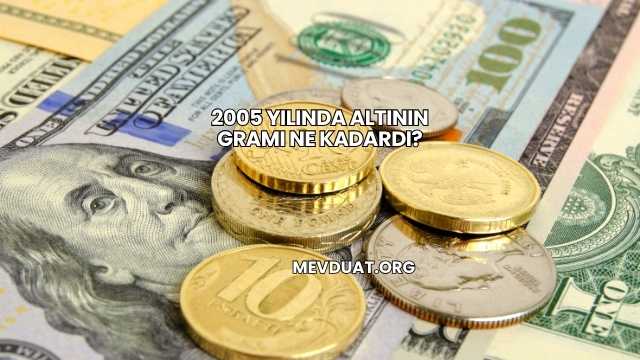 2005 Yılında Altının Gramı Ne Kadardı?