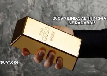 2006 Yılında Altının Gramı Ne Kadardı?