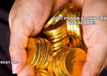 2007 Yılında Altının Gramı Ne Kadardı?