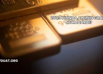 2009 Yılında Altının Gramı Ne Kadardı?
