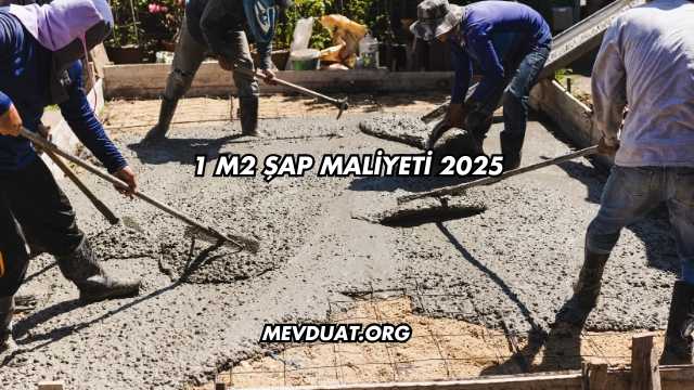 1 M2 Şap Maliyeti 2025